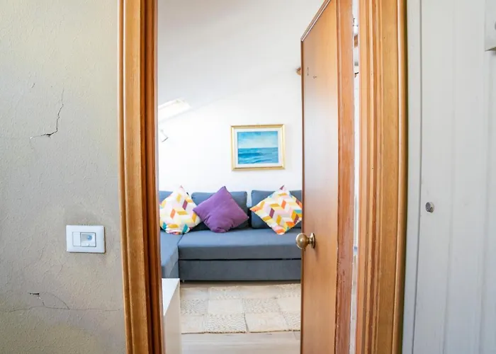 Apartmán 049 - Attico Elegante, 10 Minuti A Piedi Da Mare E - Posto Auto Privato Gratis *
